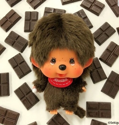 Authentic Monchhichi Big Head SS Keychain Collectible