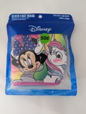 Disney Minnie Mouse Youth Kids Cloth Reusable Face Masks Washable 3 Pack