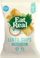 Image of Eat Real Lentil Chips - Creamy Dill 113g - Pack of 6