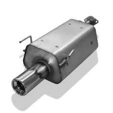 FOX Sportauspuff Honda Civic 7 5türig ab Bj.00 1.4l 1.6l 1x90mm mit Absorber