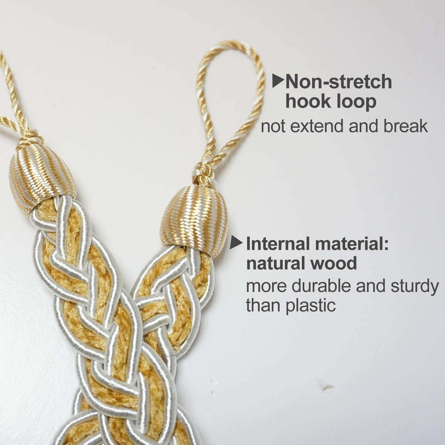 Curtain Tie Backs Rope Cord Bunnings Drapes Holdbacks Handmade Braided