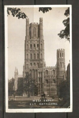United Kingdom. West Front Ely cathedral . Photo Postcard  