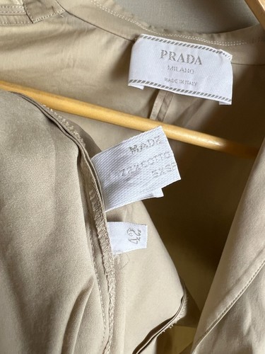 Prada Beige Blazer Jacket Size 42 - Picture 8 of 10