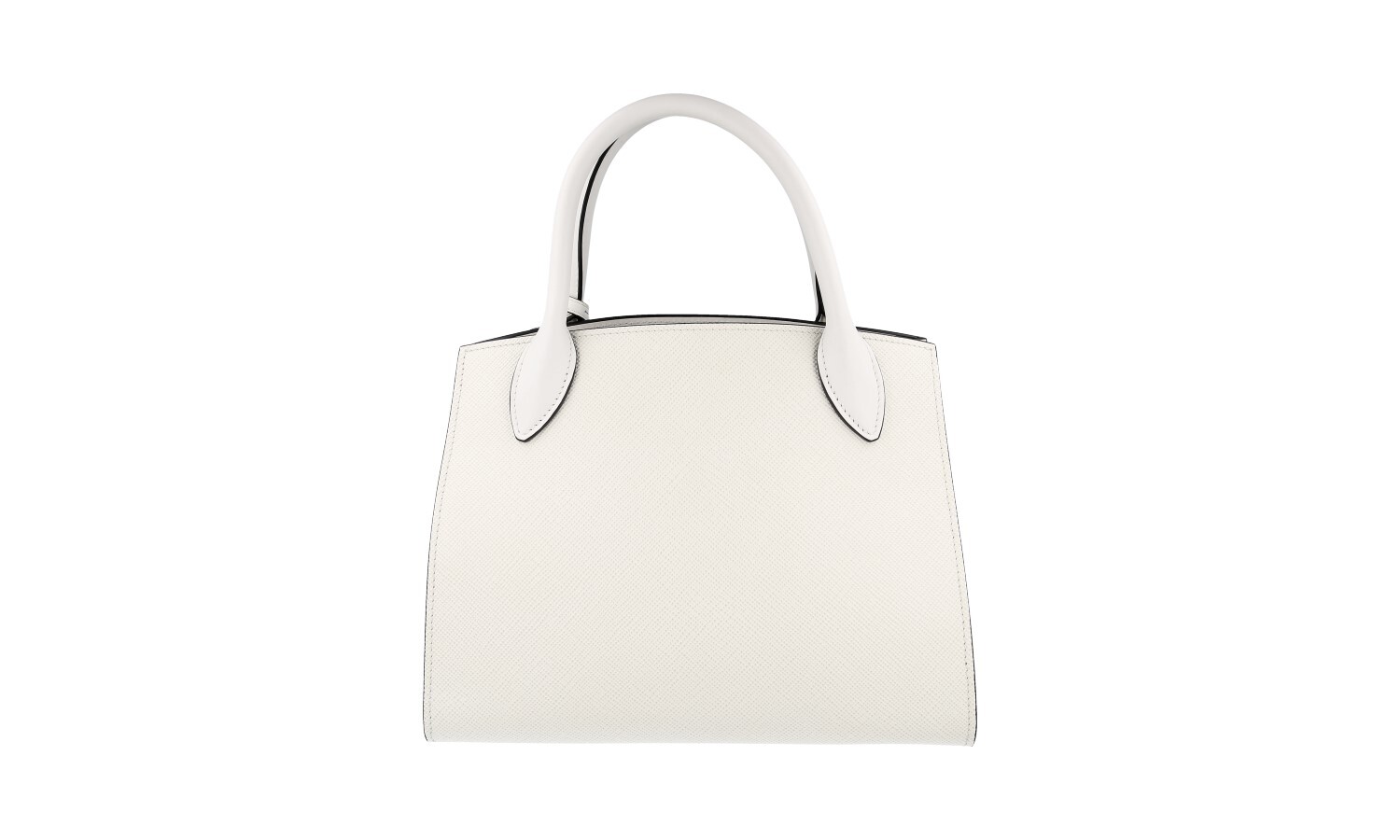 LUXURY PRADA SAFFIANO MONOCHROME TOP HANDLE BAG 1BA156 WHITE LEATHER NEW image 6