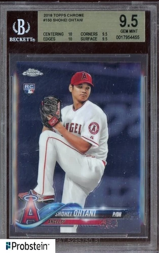 2018 Topps Chrome #150 Shohei Ohtani Angels RC Rookie BGS 9.5 GEM MINT