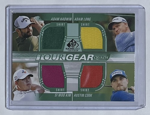 2021 SP Golf Game Used Quad Relic #TG4-HLKC Si Woo Kim - Hadwin - Long - Cook - 第 1/2 張圖片