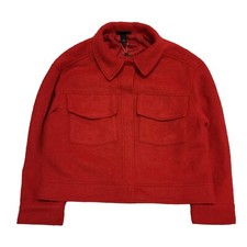 Monki Red Snap Fasten Over-sized Jacket Uk Women's S Bnwt Bb214