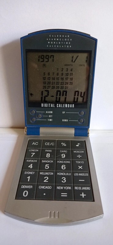 AGENDA DIGITAL / RELOJ / CALCULADORA / MARCA ” BNP *