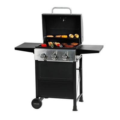 バーベキュー・調理用品 Black LabelFlatBurnerFullBlackverGS-450R 3Wayバーベキューグリル ＜450＞（ブラック） -キャプテン