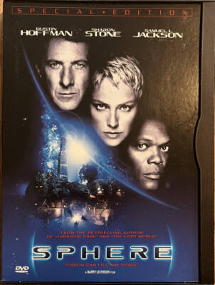 Sphere (DVD, 1998) Dustin Hoffman, Sharon Stone, Samuel L. Jackson Like New