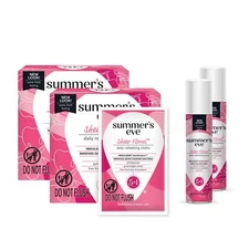 Summer's Eve Sheer Floral Daily Refreshing 16 ct Feminine Wipes & Spray Kit 2 ea