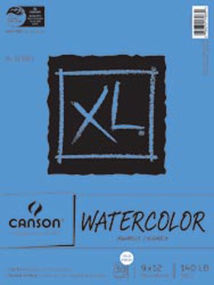 Canson XL Watercolor Paper Pad 9''X12'' Acid-free Textured Art Paper, 140 lb