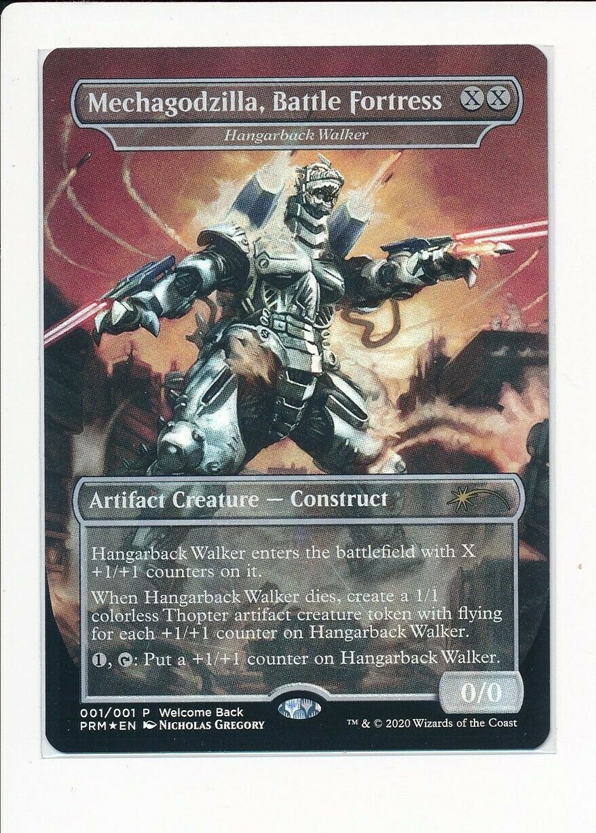 MTG Mechagodzilla, Battle Fortress Foil Welcome Back Promo Magic