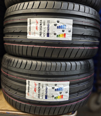 2x NEU Nankang AS-2+ Sportwagenreifen 265/35 ZR18 XL 97Y 265 35 18 2653518 D+A