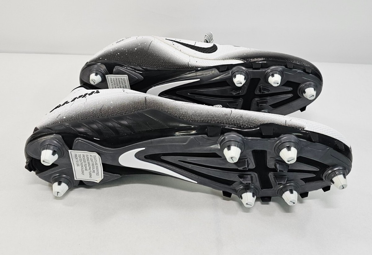 Nike Alpha Pro 719928-010 Men\'s 15 Black White Lace Up Low Football Cleats Shoes 71vre+kfAuL.jpg_BO30,255,255,  main image 2