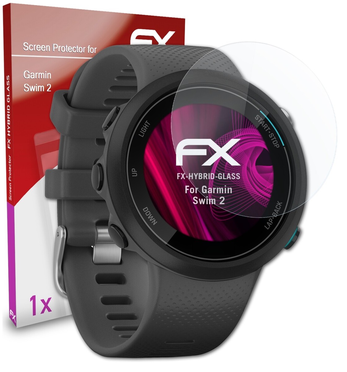 Protecteur D'écran AtFoliX En Verre Hybride 9H Pour Garmin Descent Mk2 - Anti-rayures Et Chocs - Fabriqué En Allemagne