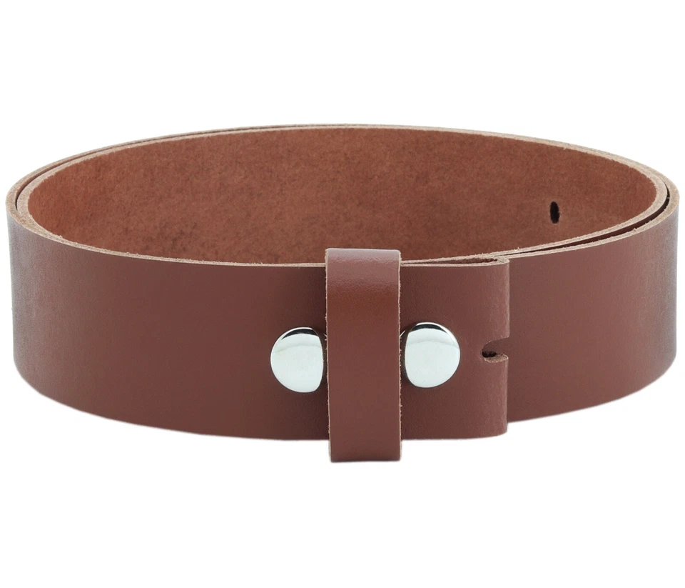 Echt Ledergürtel 4 cm ohne Schnalle Wechselgürtel Leder Gürtel Hellbraun Belt