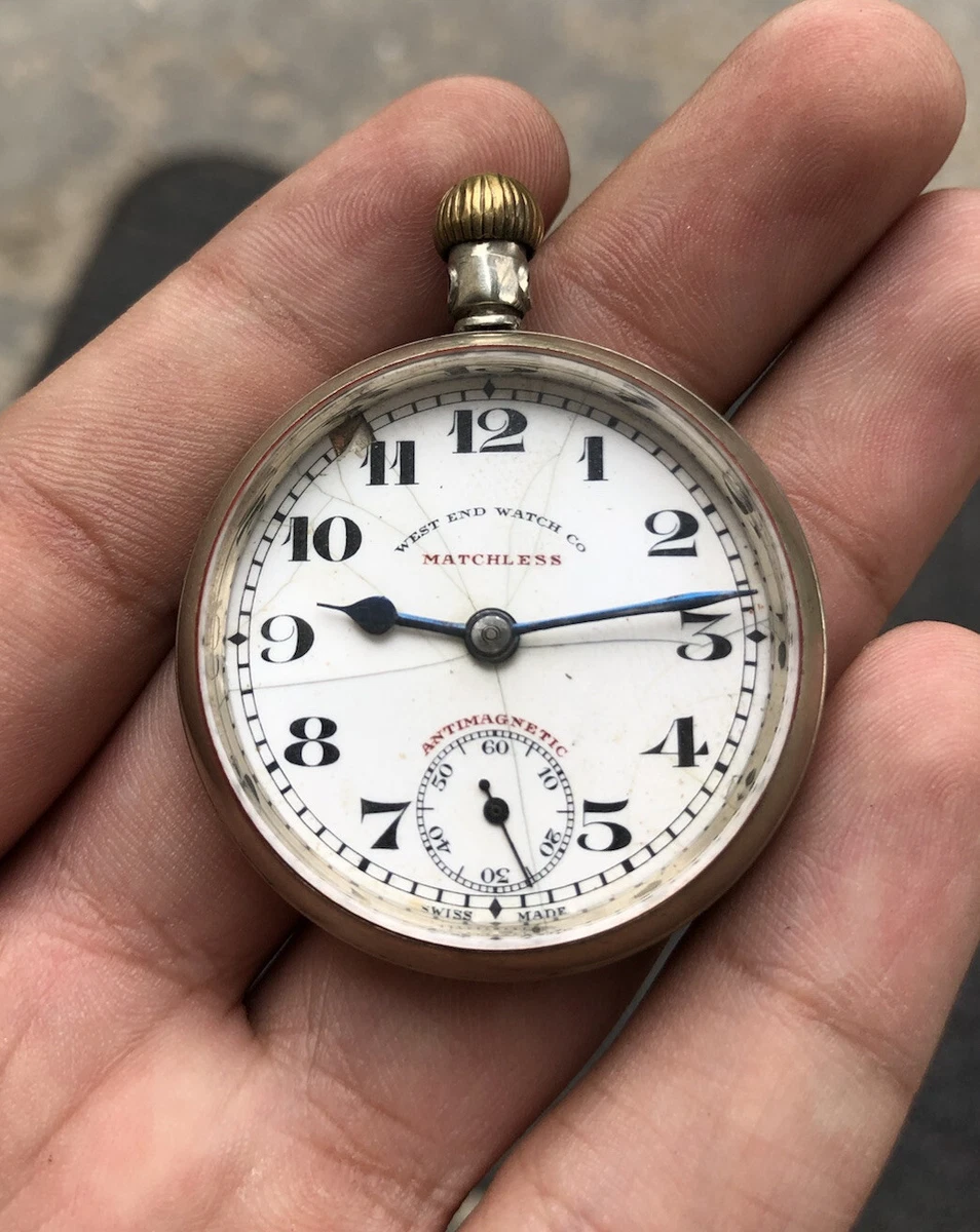 VINTAGE WEST END WATCH CO MATCHLESS SWISS MADE MANUAL WIND