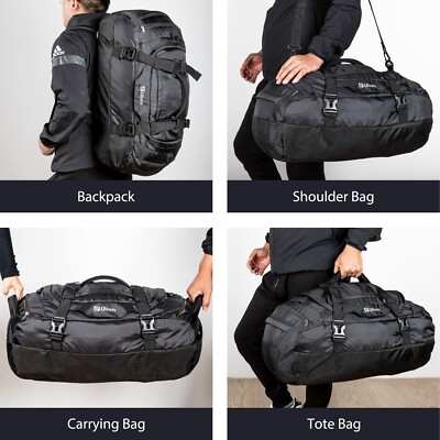 Ubon Large Duffel Bag Weekender Bag with Shoe Compartments Sports Gym Backpack