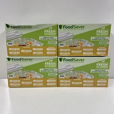 LOT x4 Genuine FOODSAVER vacuum Seal Bags Rolls Quart Gallon Variety Pack Sealer