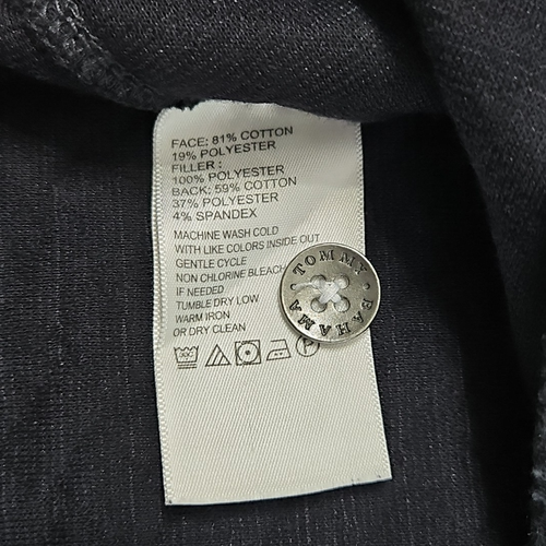 Tommy Bahama Georgia Tech Quilted Henley Hoodie XL Sweatshirt Black NWT Official - Picture 4 of 22