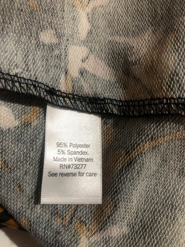 Nine West Dress Womens Size XL Floral Print V-Neck Comfy Short Sleeve - Picture 5 of 8