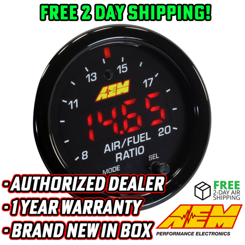 AEM Wideband Gauge XSeries 300300 AFR O2 UEGO Air Fuel Ratio Gauge