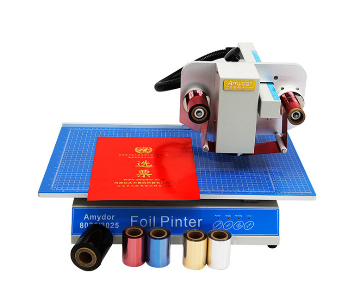 Automatic Digital Plateless Hot Stamping Machine Foil Press Printer AMD 8025