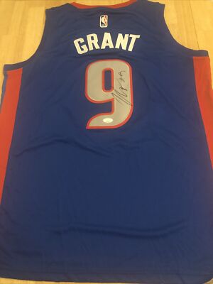 Jerami Grant Detroit Pistons Autographed Jersey JSA Certified