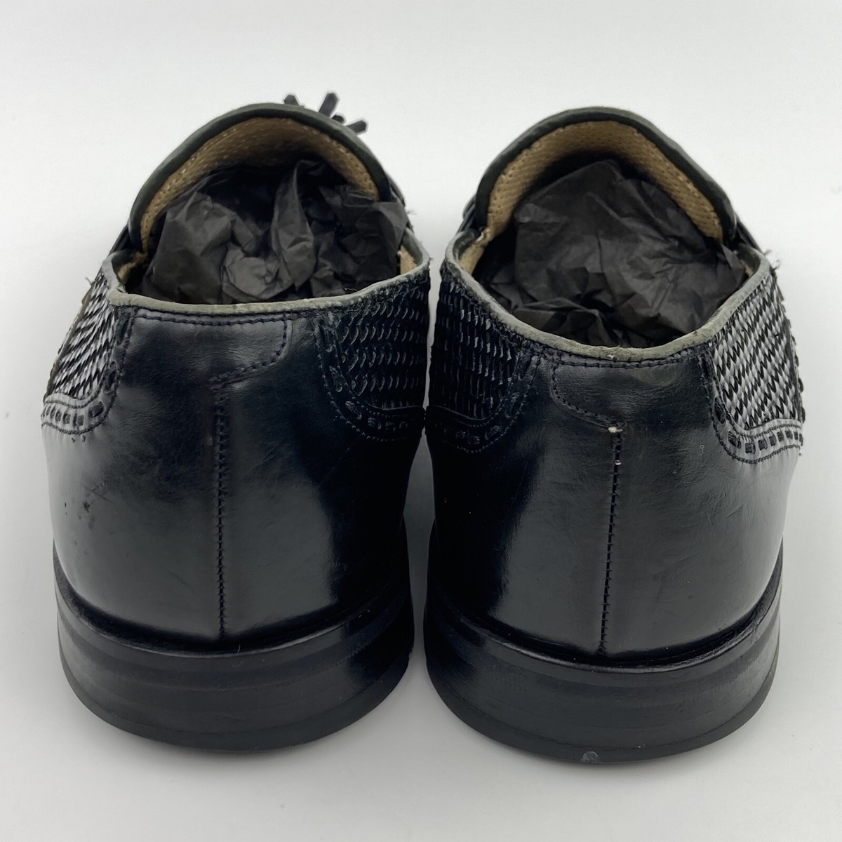 Mezlan classic black tassel leather high quality  loafers made in Spain  11 W Men main image 4