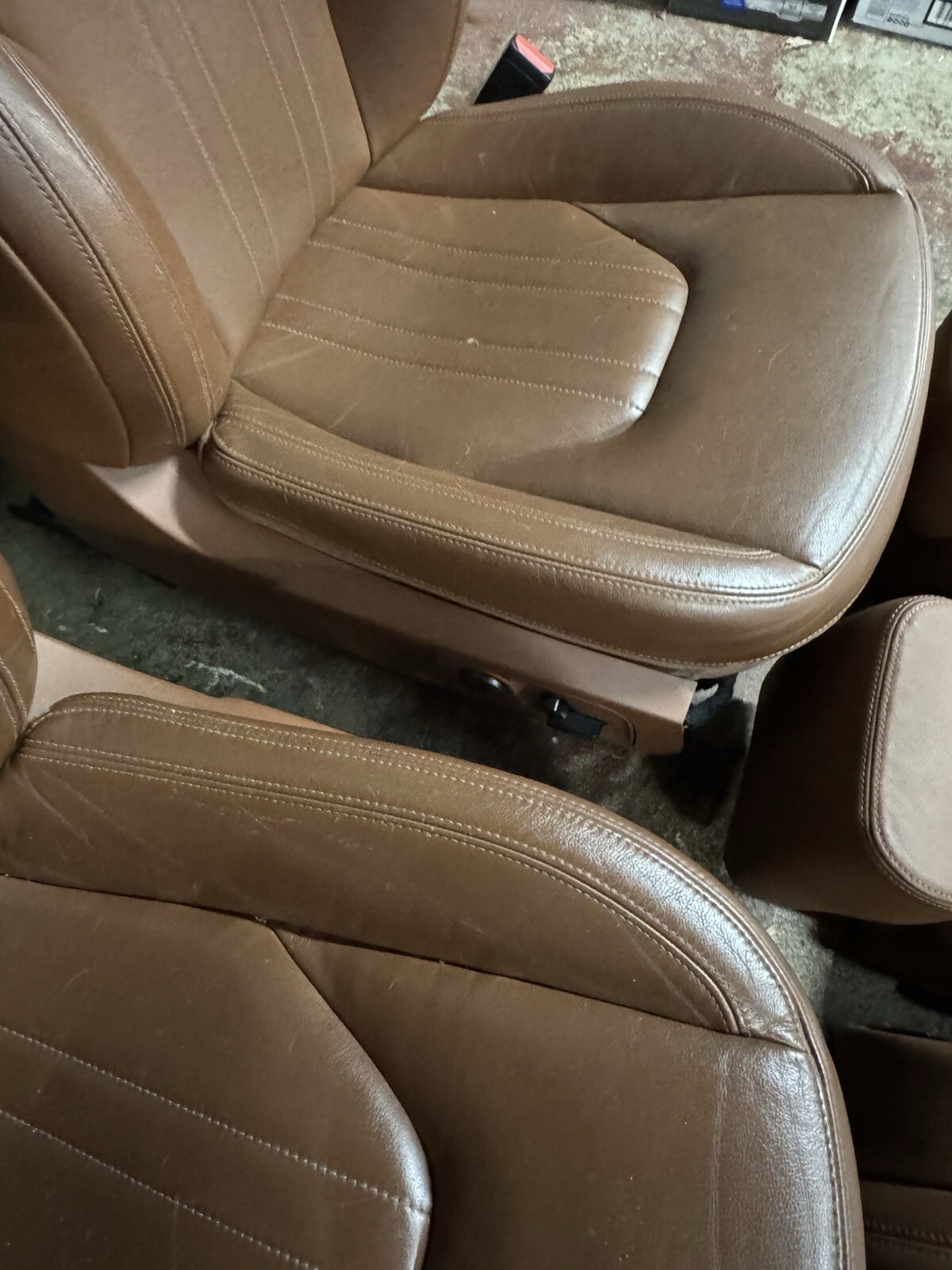 2014 - 2017 Maserati Ghibli S Q4 Seat Leather Cushion Front Rear Set Brown OEM