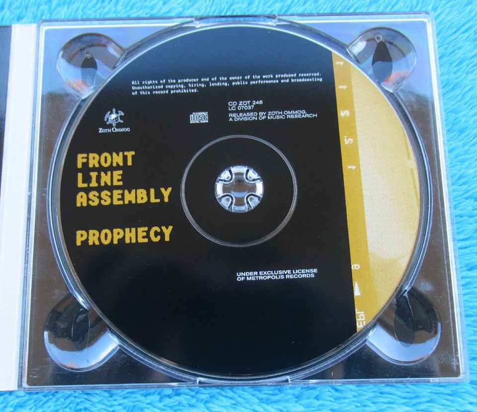 Front Line Assembly - Prophecy MCD 1999 Digipack Zoth Ommog CD ZOT 246 - Bild 4 von 4