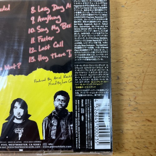 All That We Needed von Plain White T's (CD, 2005) japanisch neu versiegelt Import - Bild 3 von 5