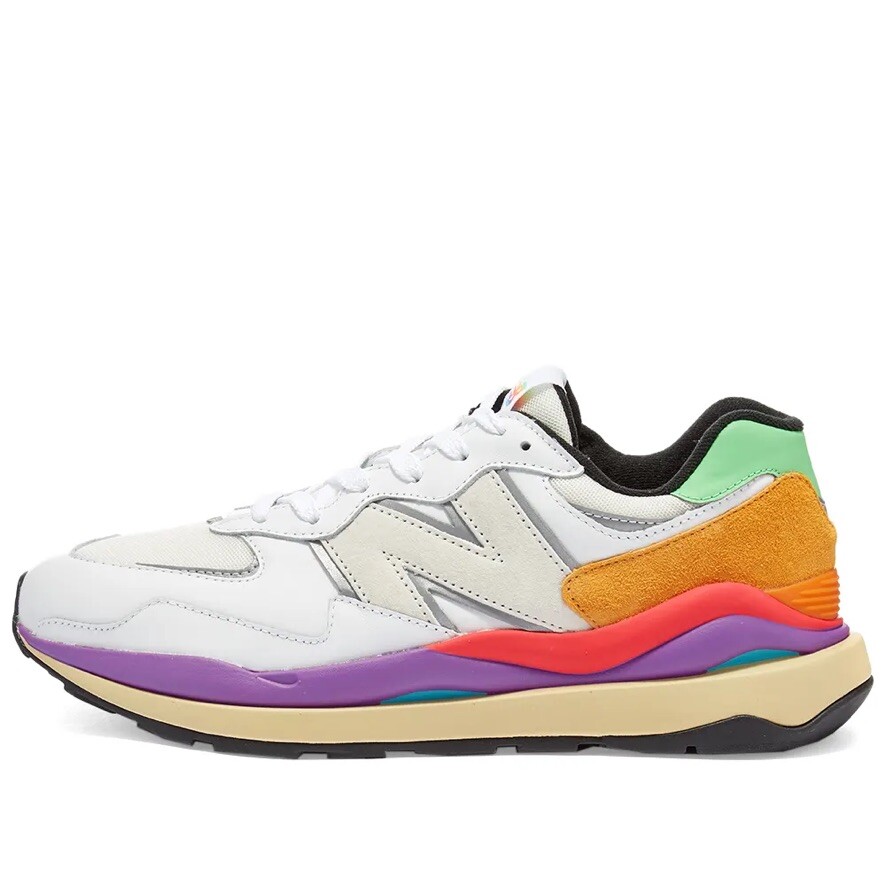mam New Balance 57/40 Shoes White Vivid Cactus M5740LA Men's