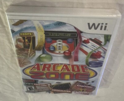 Arcade Zone (Nintendo Wii, 2009) Sealed Activision Retro Kaboom Megamania