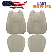 4PCS For 2009-2012 Chevy Traverse Both Side Bottom & Top Leather Seat Cover Tan