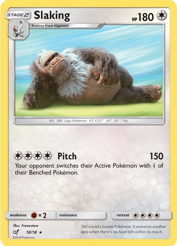 Slaking 18/18 Detective Pikachu - 1 of 1