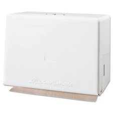 GP Singlefold Towel Dispenser, Steel, 11 5/8w x 6 5/8d x 8 1/8h, White