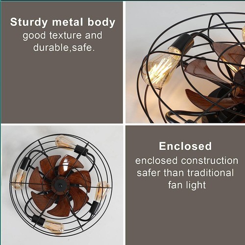 Ceiling Fans With Lights, 18 Inch Flush Ount Ceiling Fan With Lights