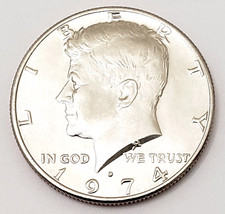 1974 D KENNEDY HALF DOLLAR AVE CIRCULATED **FREE SHIPPING**