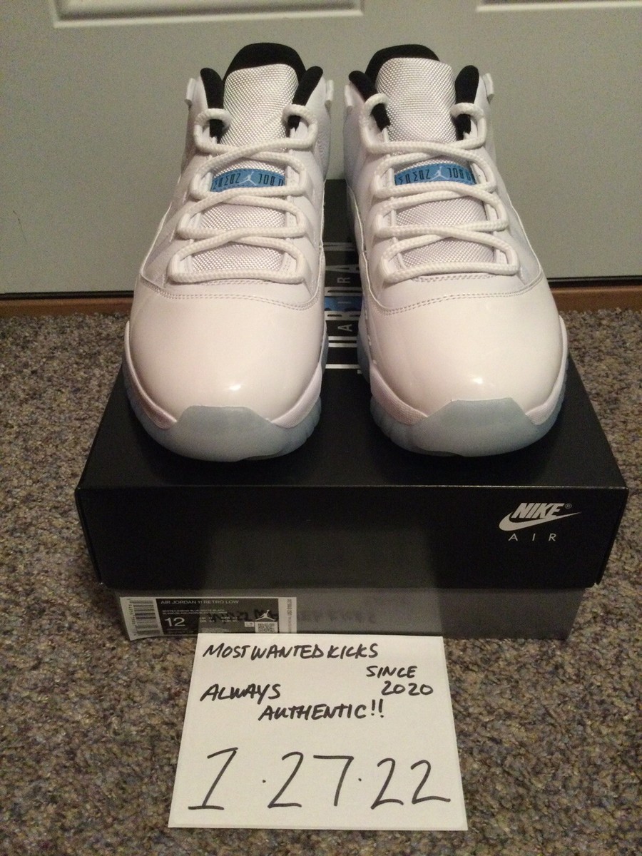 DS 2021 Nike Air Jordan Retro 11 Low Legend Blue Men display picture 1