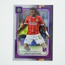 2023-24 Topps Museum Collection UEFA AMETHYST PARALLEL /99 JOHAN BAKAYOKO Card