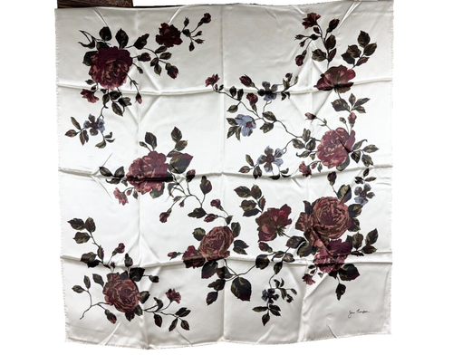 JIM THOMPSON 100% Silk Scarf New In Package Floral Print
