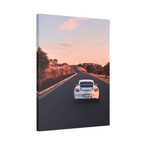 Porsche GT4 High Resolution Museum Quality Vertical Car Canvas Print #006 - Picture 4 of 10