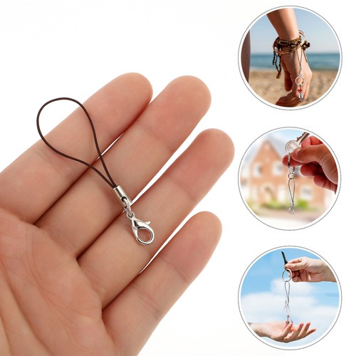 100 Pcs Mobile Phone Rope Jewelry Man Wrist Strap for Lanyards Cell - Photo 4 sur 12