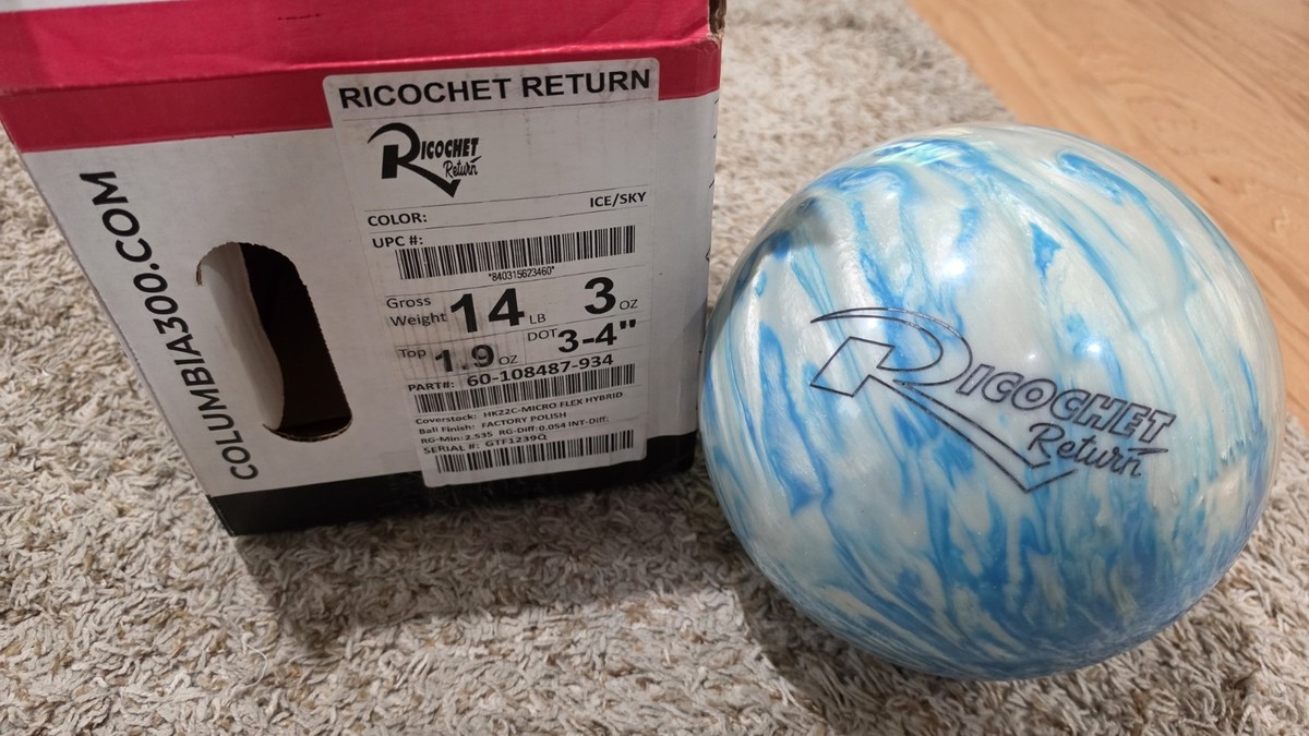 Columbia 300 Ricochet Return Bowling Ball 1st Quality | 14 Pounds
