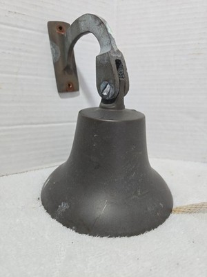 Vintage Brass Bell Wall Mount 5.5'' Diameter   Loud Clear Ring   See Video