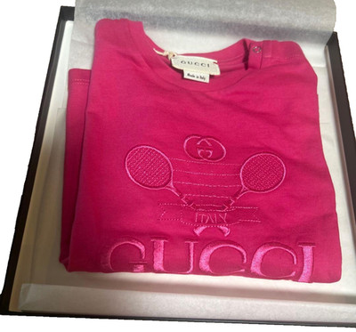 Authentic Pink GUCCI T-shirt Size: 12-18 months Approx. US, EU baby size: 80 86