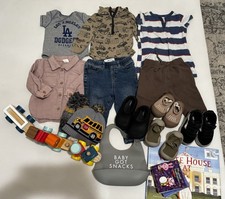 Size 6, 9, 12, 18 months Baby Boy Clothing Lot 16 Items, cotton on, Target, H M