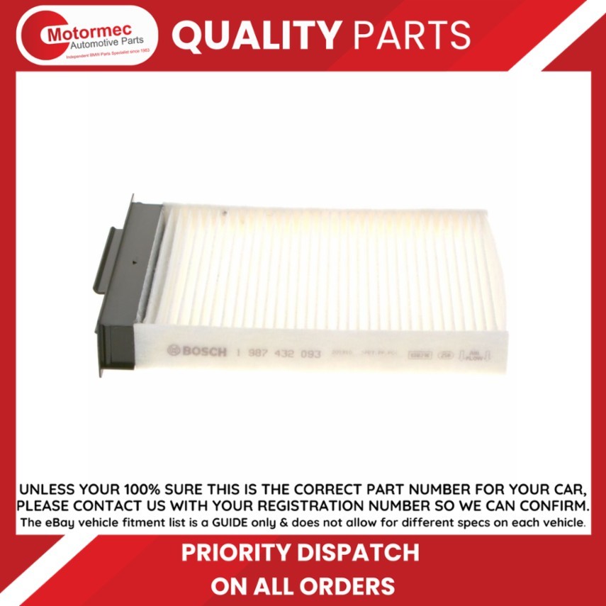 Pollen / Cabin Filter fits RENAULT MEGANE Mk2 1.4 02 to 09 Bosch 7701055109 New - Image 17
